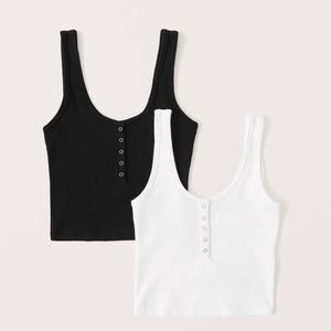 3- pack Ribbed Henley Tanks from abercrombie